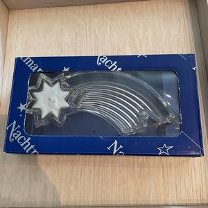 Nachtmann crystal comet candle holder